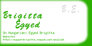 brigitta egyed business card